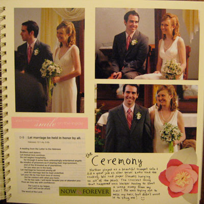 Wedding Scrapbook Pages