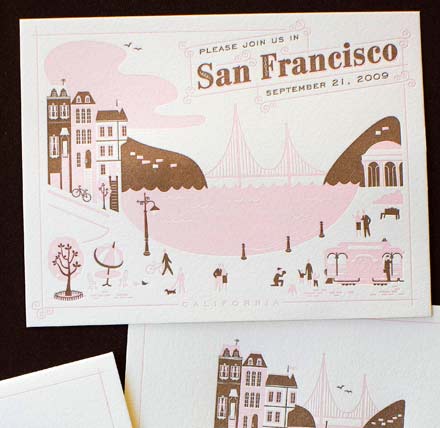 Several more vintage inspired destination wedding cards here